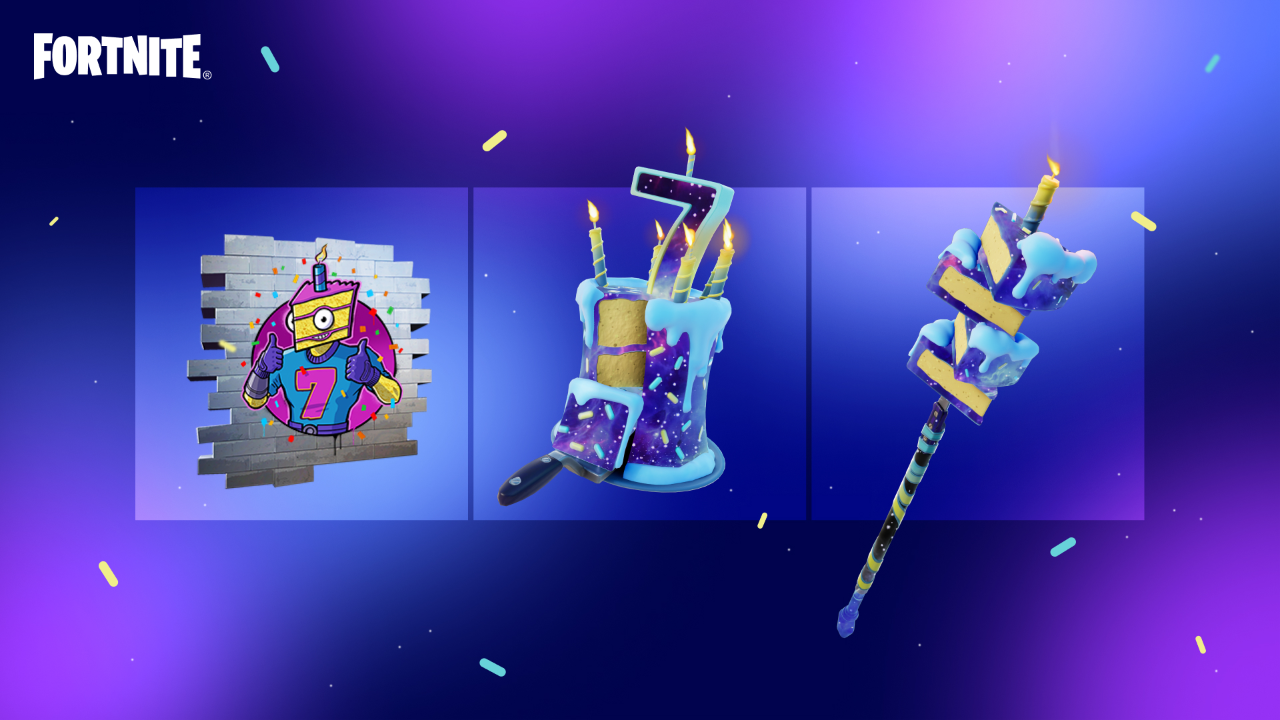 Изображение для Выполните квесты на 7-й день рождения Fortnite и получите бесплатные награды